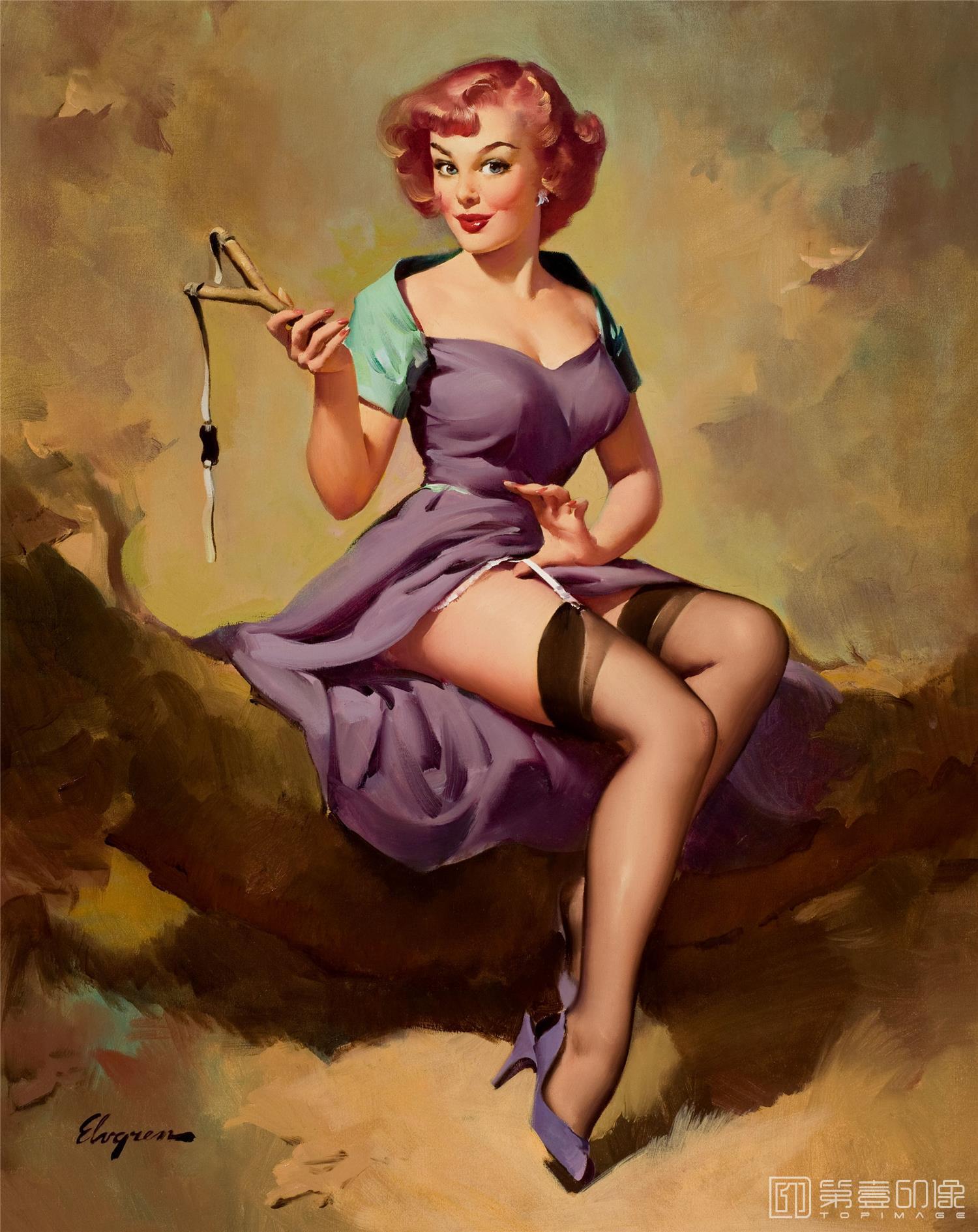 油画-吉尔·艾尔夫格雷恩 Gil Elvgren 作品集-95